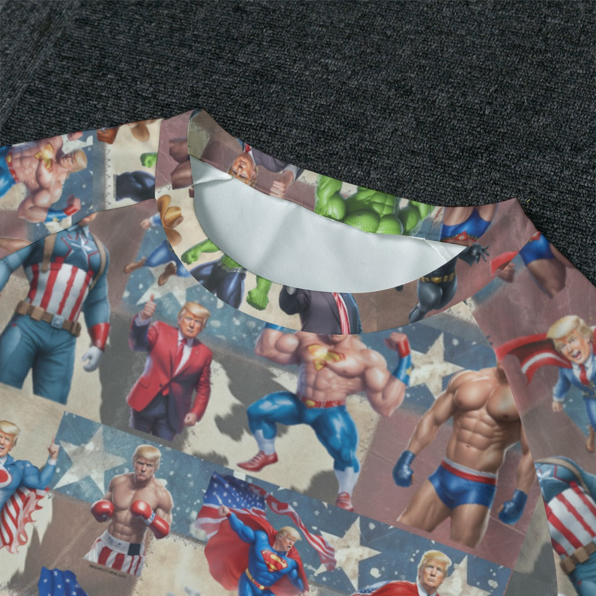 10 Donald Trump Designs, Men’s Raglan Sleeve Pajamas with Wide Ankles