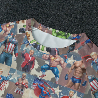 10 Donald Trump Designs, Men’s Raglan Sleeve Pajamas with Wide Ankles