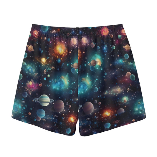 12 Galaxy / Space Designs, Men’s Sports, Pocketed Shorts