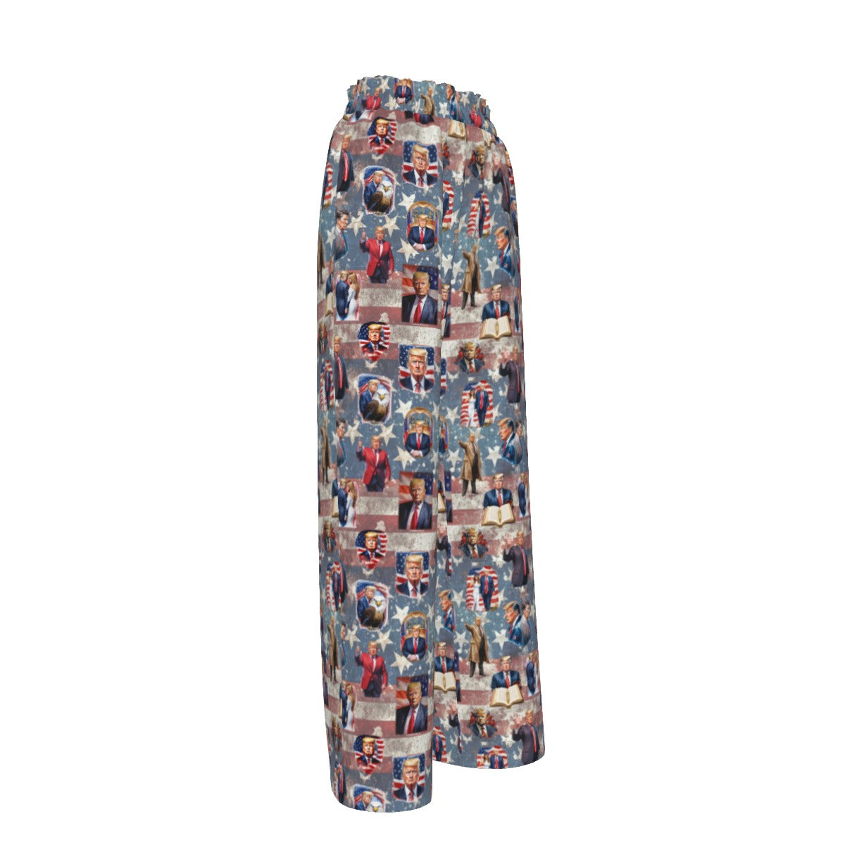 10 Donald Trump Design, Women’s Faux Silk Wide-Leg Pants