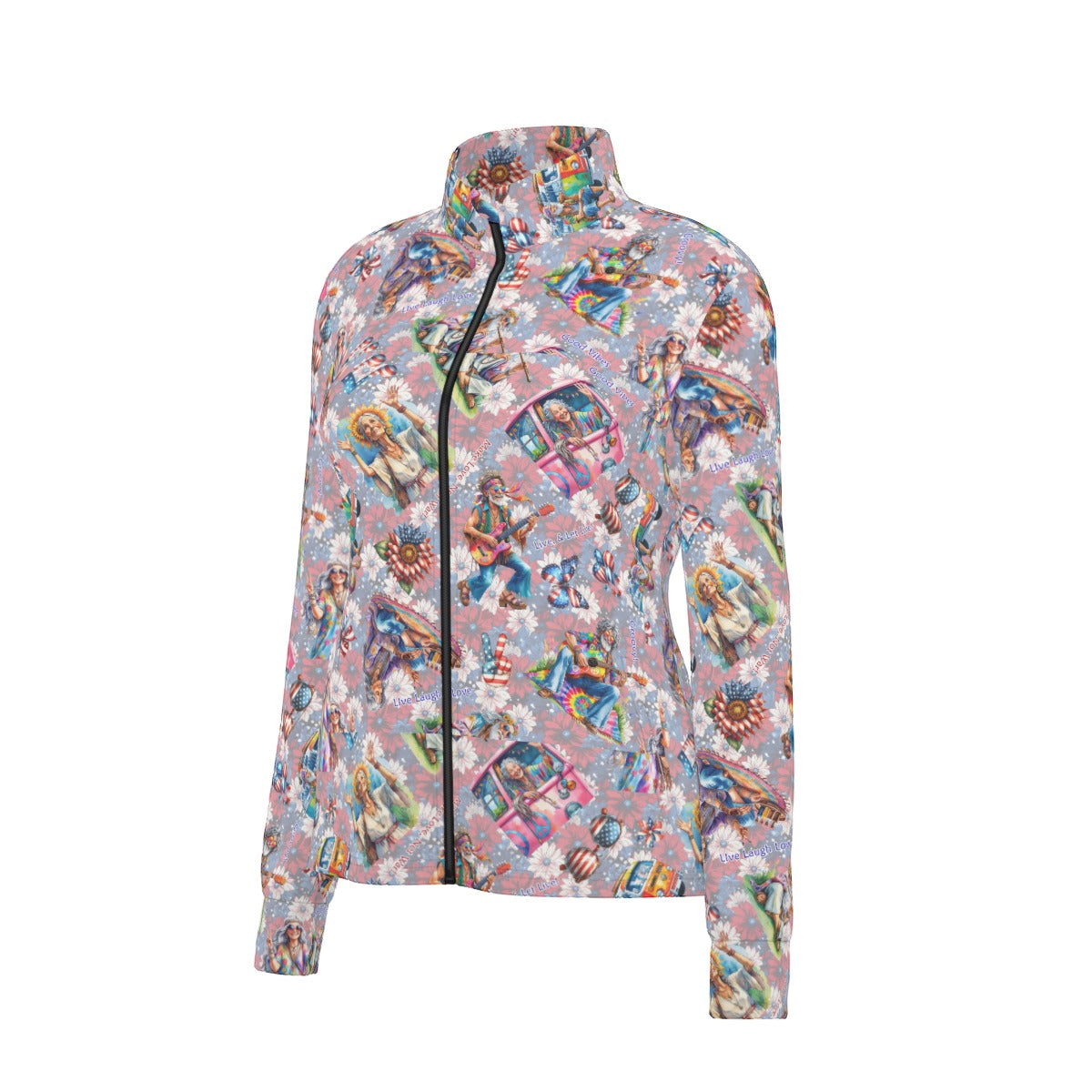 8 Patriotic Designs, Women’s Long Sleeve Thumbhole Jacket