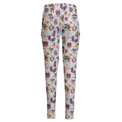 10 Bigfoot / Sasquatch Designs, Women’s High Waist Leggings w/ Pocket