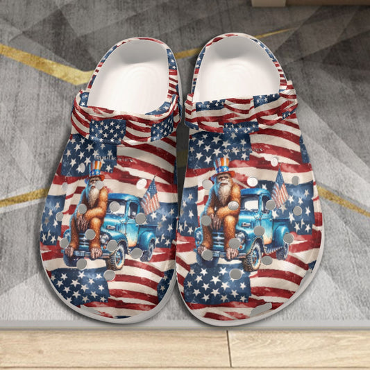Bigfoot / Sasquatch Patriot, Women's Classic Clogs