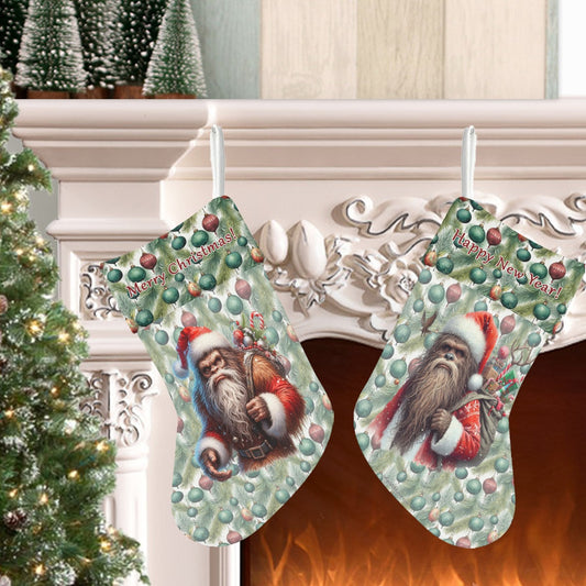 Bigfoot / Sasquatch,Polyester Christmas Stocking