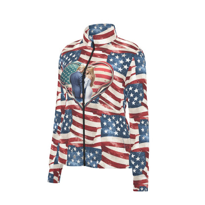 Donald & Melania Trump, Women’s Long Sleeve Thumbhole Jacket