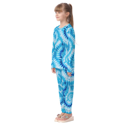 19 Tie Dye Designs Long Kid's Pajamas Set