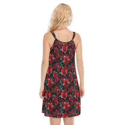 10 Beautiful Flower Designs, Woman’s Sleeveless Cami Dress