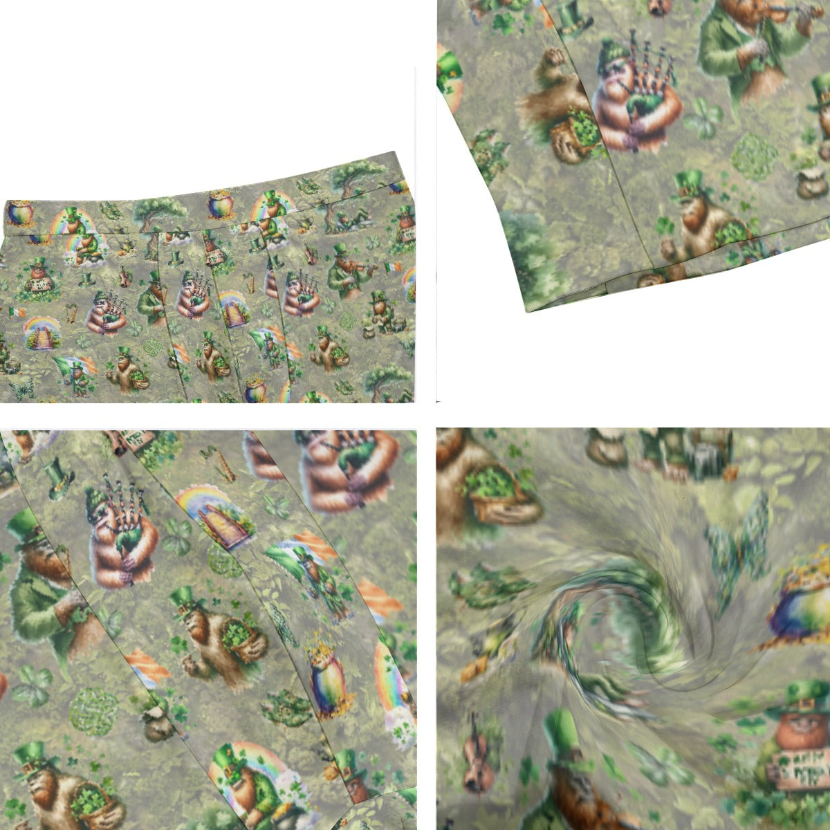 10 Bigfoot / Sasquatch Designs, Men’s Long Boxer Briefs