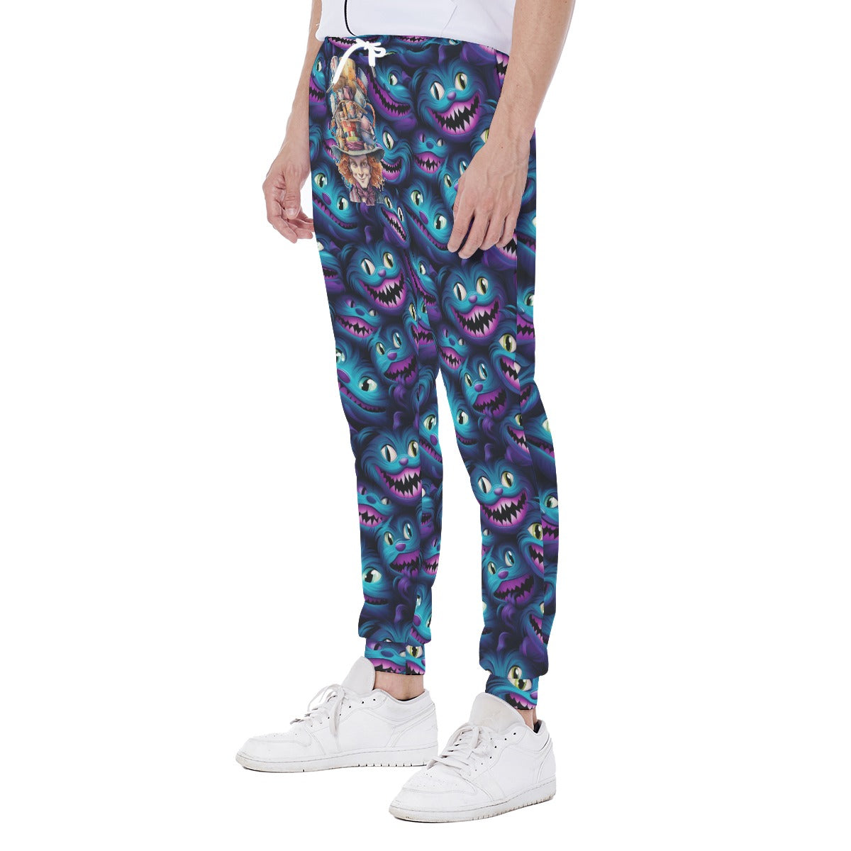 Cheshire Cat Design, Men’s Sweatpants w/ Back Pocket