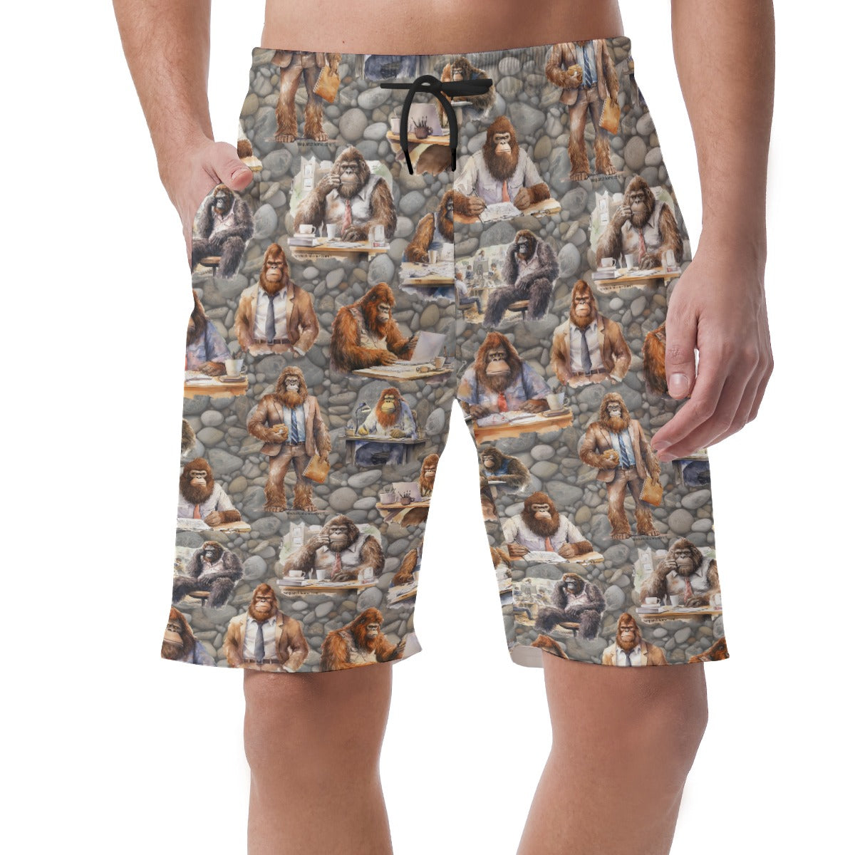 10 Bigfoot / Sasquatch Designs,  Men’s Lightweight Casual Shorts