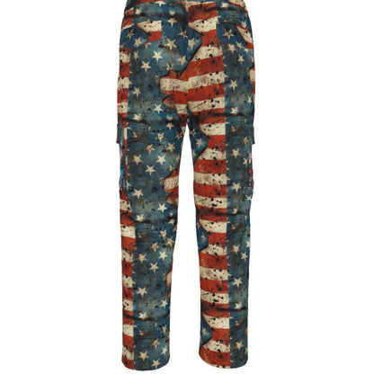 US Flag, Men’s Cargo Pants w/ Pockets