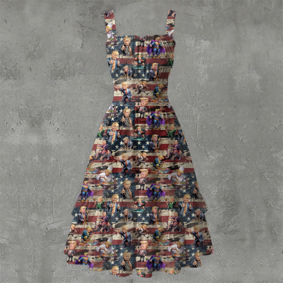 10 Donald Trump Designs, Women’s Ruffle Hem Dress