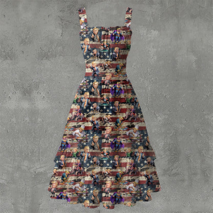 10 Donald Trump Designs, Women’s Ruffle Hem Dress