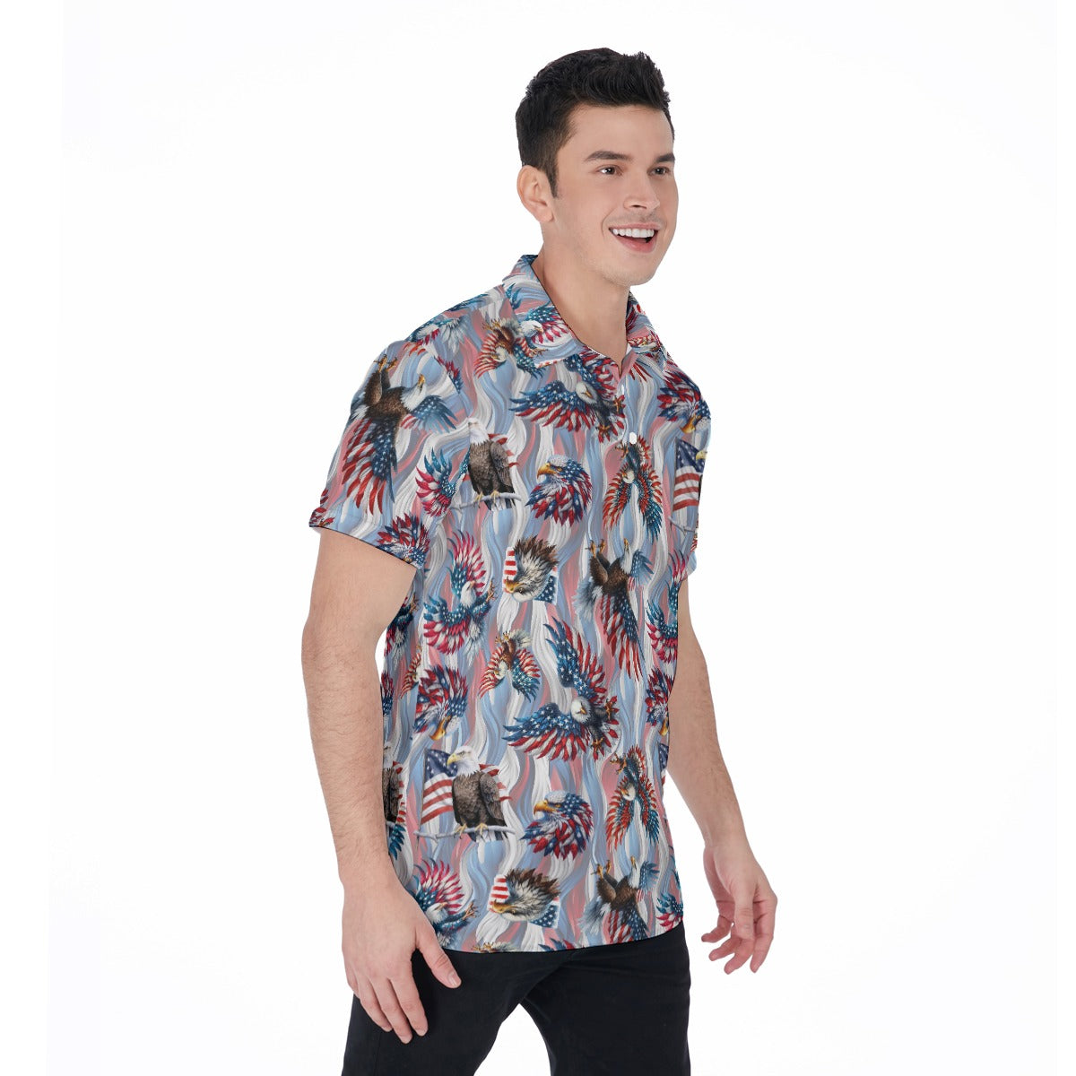 8 Patriotic Designs, Men's Polo Shirts