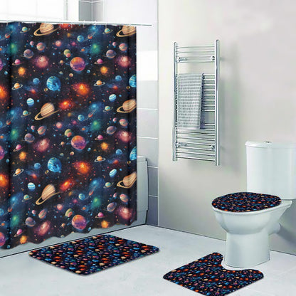 12 Galaxy / Outer Space Designs, 4 Piece Bathroom Set - 4 Sizes