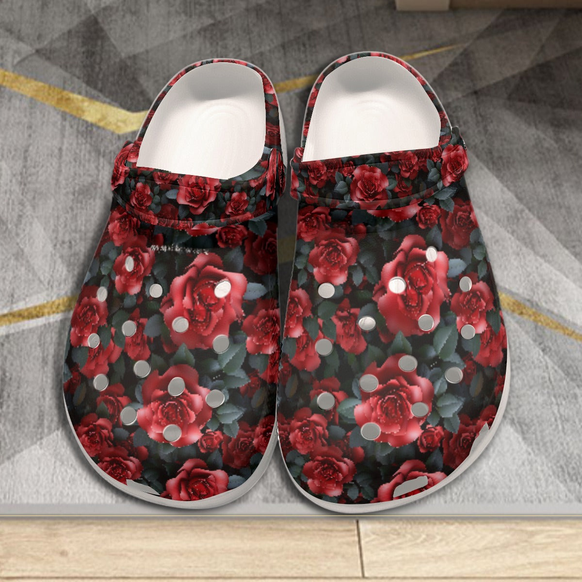10 Beautiful Flower Designs, Women's Classic Clogs