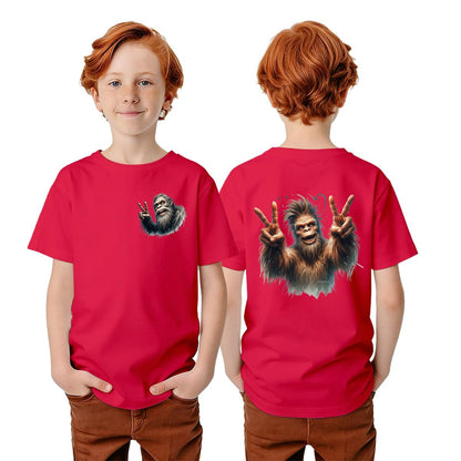 Bigfoot Sasquatch Designs, Kid’s Double Sided Gildan 5000B T Shirt