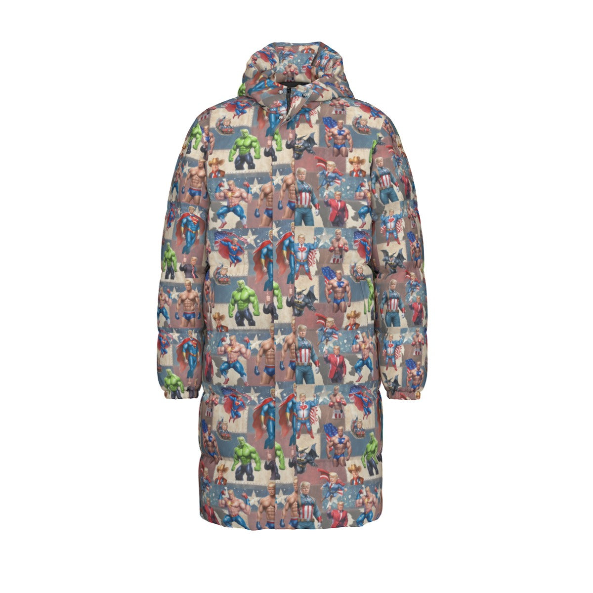 10 Donald Trump Designs, Long Down Jacket / Coat