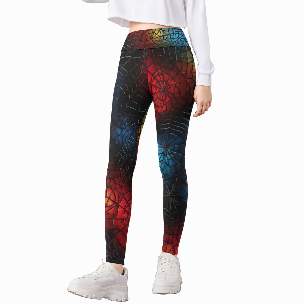 Colored Spider Webs, Kid’s Leggings
