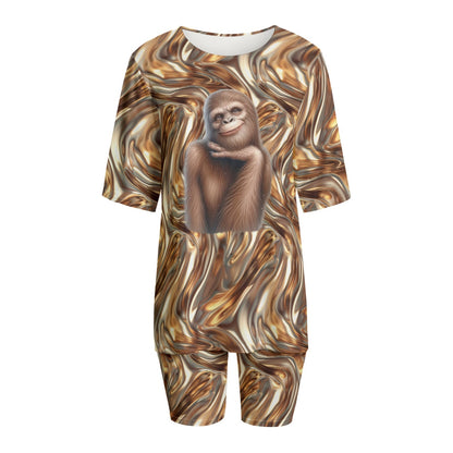 Female Sasquatch, Women’s 2 Piece T Shirt Set With Short Sleeve