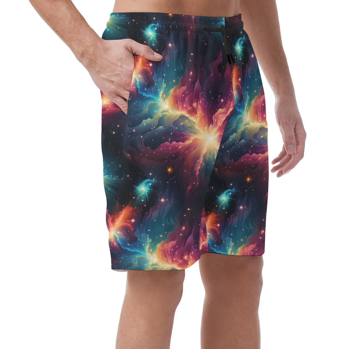 12 Galaxy / Outer Space Designs, Men’s Lightweight Casual Shorts