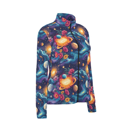 12 Galaxy / Outer Space Designs, Women’s Long Sleeve Thumbhole Jacket