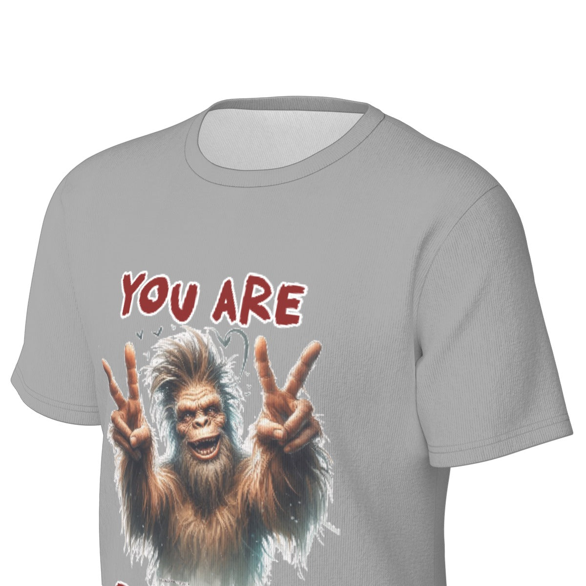 Bigfoot / Sasquatch "You re the bomb", Unisex Short Sleeve O-Neck Cotton T Shirt
