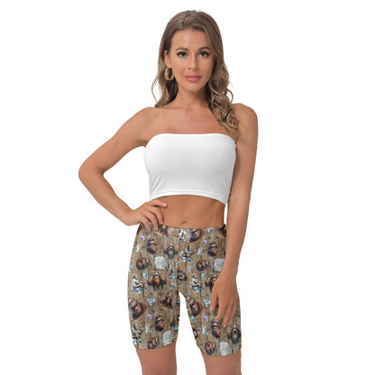 10 Bigfoot / Sasquatch Designs, Women’s Thigh High Shorts