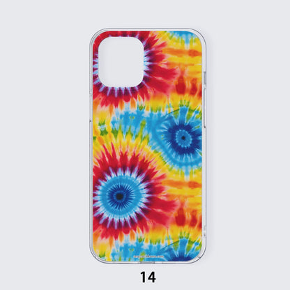 10 Tie Dye Designs, iPhone 14 15 Series Mobile Phone Case, Tie Dye Iphone case