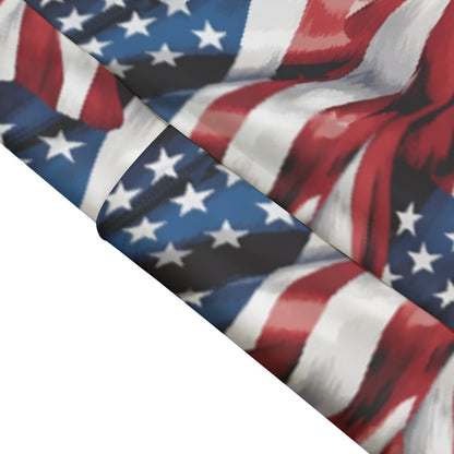 Donald Trump Dancing w Flags, Women’s High Waist Leggings w/ Pocket