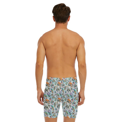 10 Animal Designs, Men’s Long Boxer Briefs