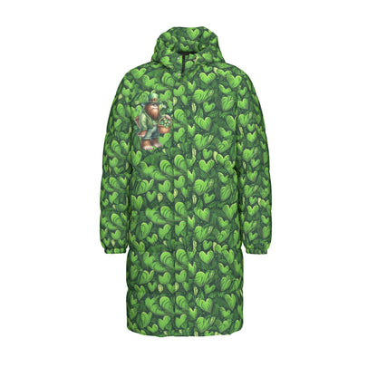 Bigfoot / Sasquatch St. Patrick, Long Down Jacket / Coat