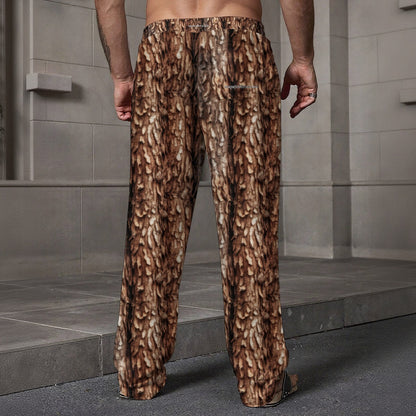 Bigfoot / Sasquatch Blow Kiss, Men’s Loose Casual Pants W/ Pocket