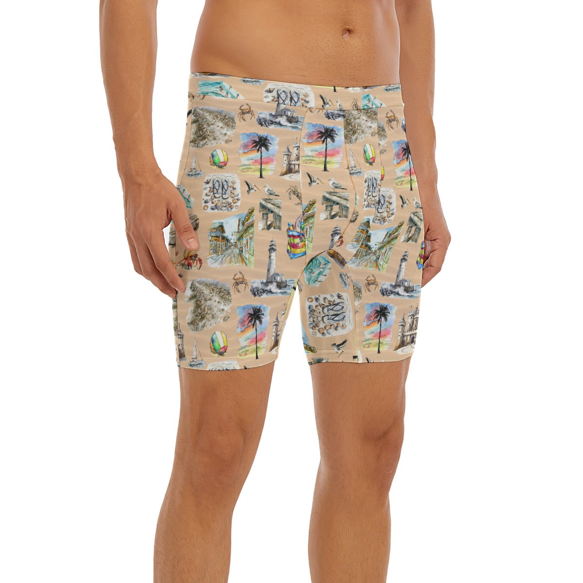 10 Misc Designs, Men’s Long Boxer Briefs