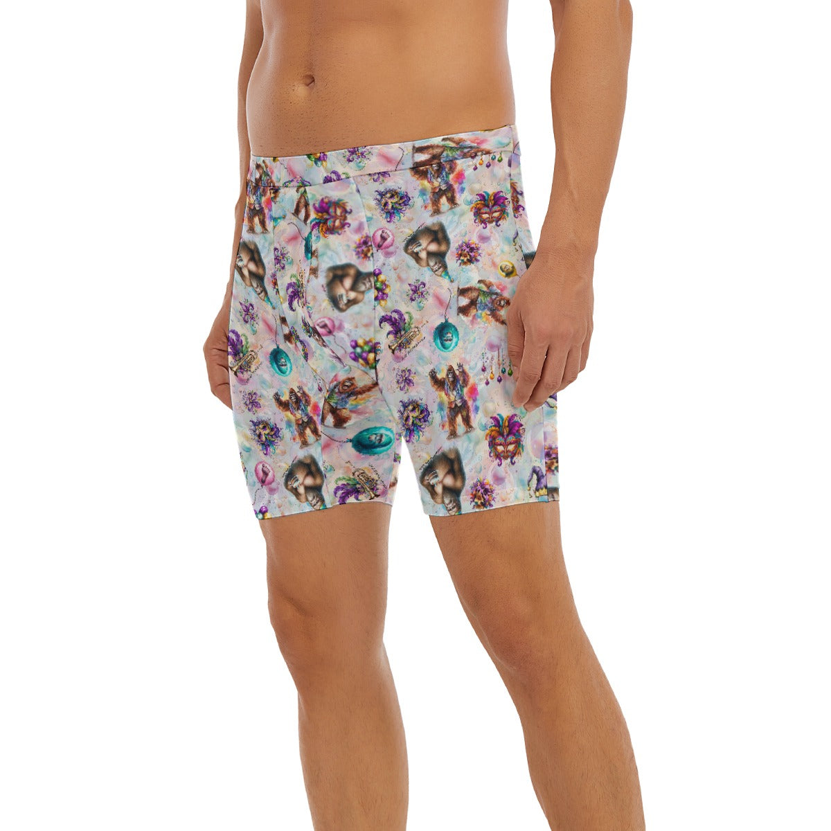 10 Bigfoot / Sasquatch, Men’s Long Boxer Briefs