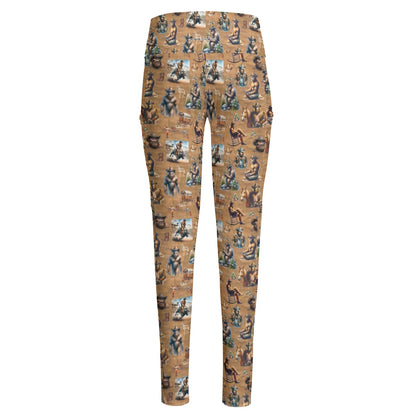 10 Bigfoot Designs, Women’s High Waist Leggings w/ Pocket