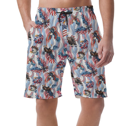 8 Patriot Designs, Men’s Lightweight Casual Shorts