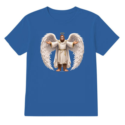 Bigfoot Angel, Sasquatch Angel, Adult Gildan 5000 Cotton T shirt