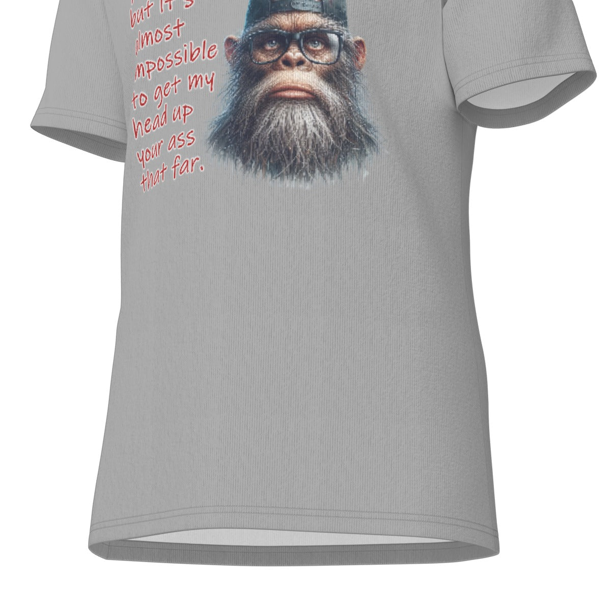 Bigfoot / Sasquatch "I'd love to see..." , Unisex Short Sleeve O-Neck Cotton T Shirt
