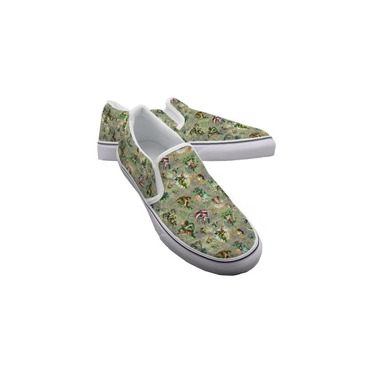 10 Bigfoot / Sasquatch Designs, Men's Slip On Sneakers