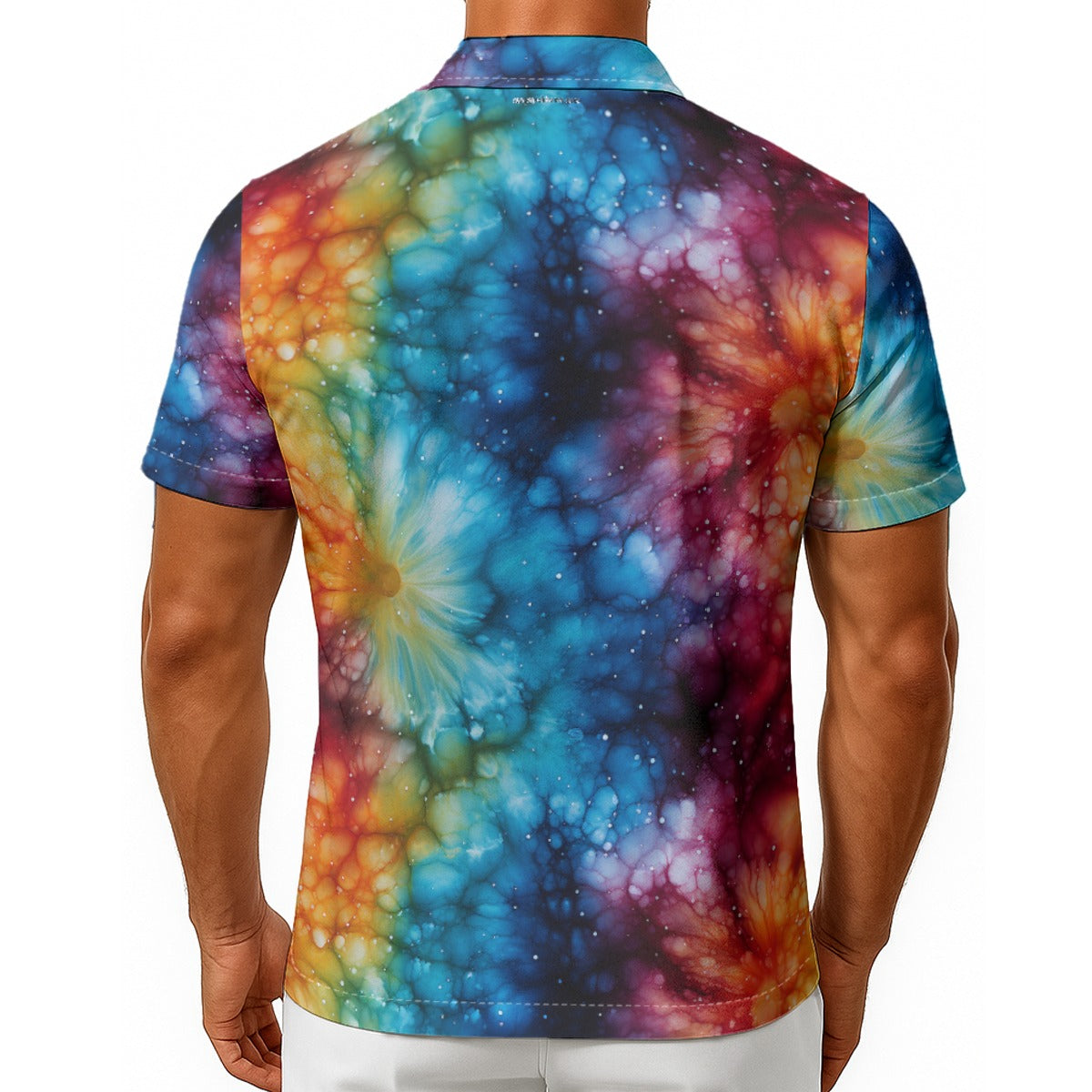 Hippie Bigfoot / Sasquatch, Mens Button Up Hawaiian Shirt