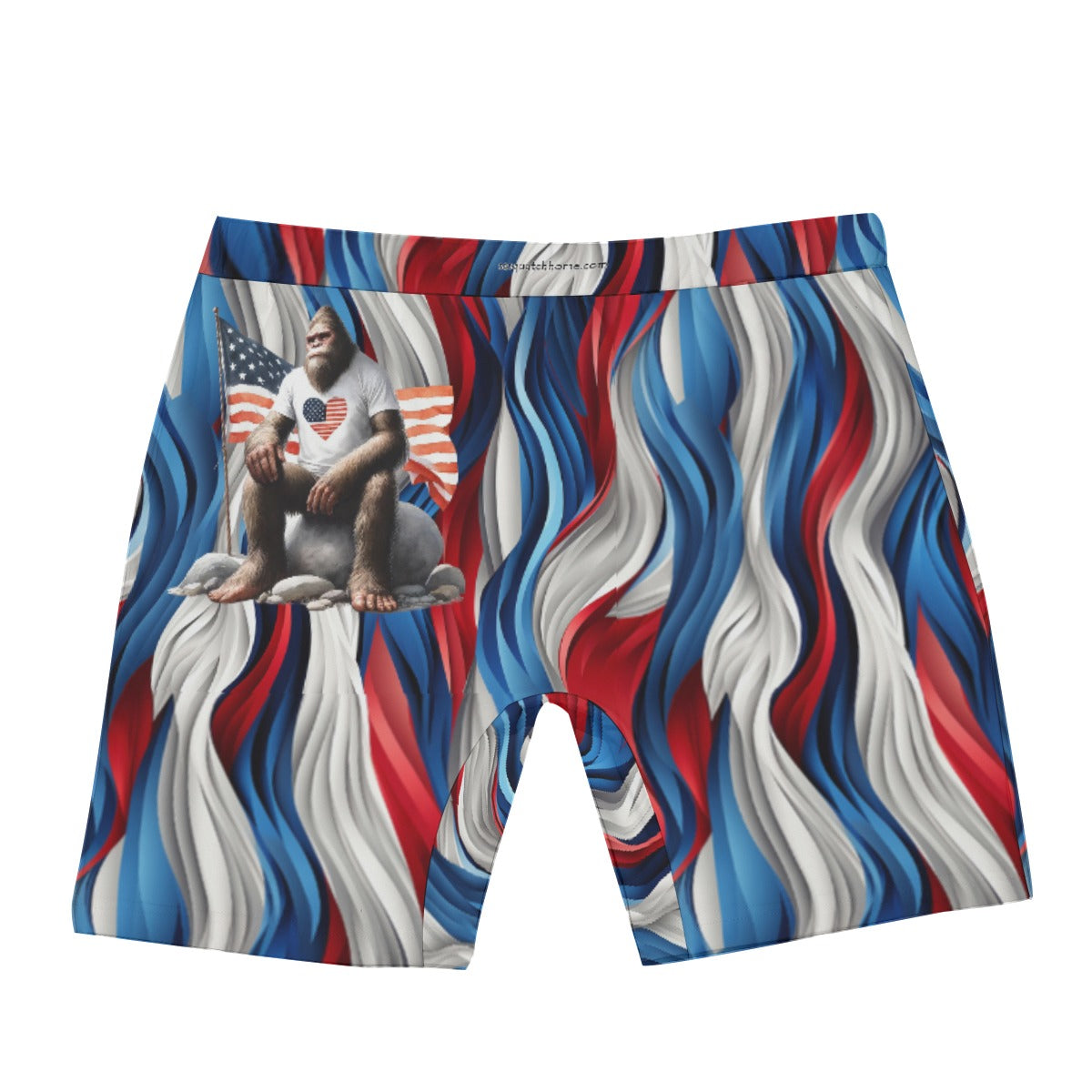 Patriot Bigfoot / Sasquatch Men’s Long Boxer Briefs