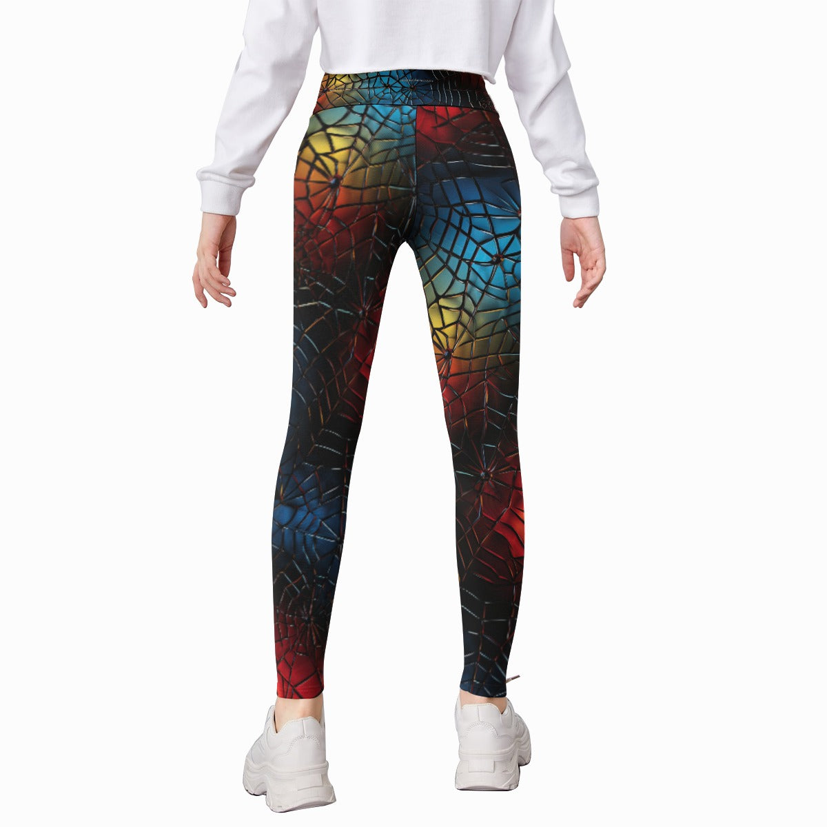 Colored Spider Webs, Kid’s Leggings