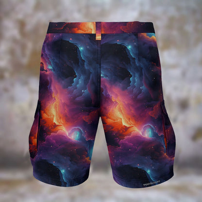 12 Space Designs, Galaxy Design, Men’s Cargo Shorts