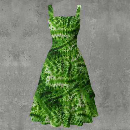 10 Tie Dye Designs, Women’s Ruffle Hem Dress
