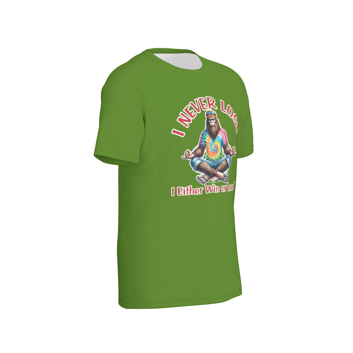 Bigfoot / Sasquatch, "I never lose..", Unisex Short Sleeve O-Neck Cotton T Shirt