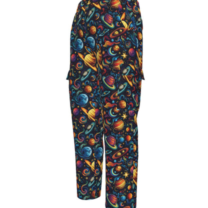 12 Galaxy / Outer Space Designs, Men’s Cargo Pants w/ Pockets