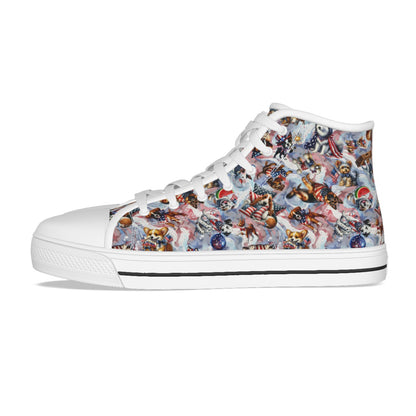8 Patriot Designs, Kids Canvas Sneaker Shoes