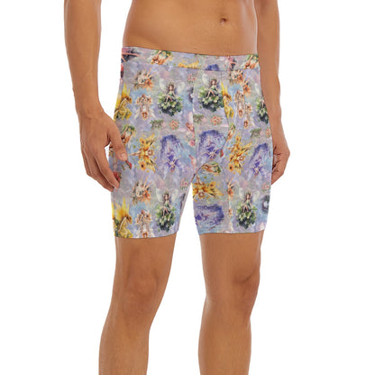 6 Fairy Designs, Men’s Long Boxer Briefs