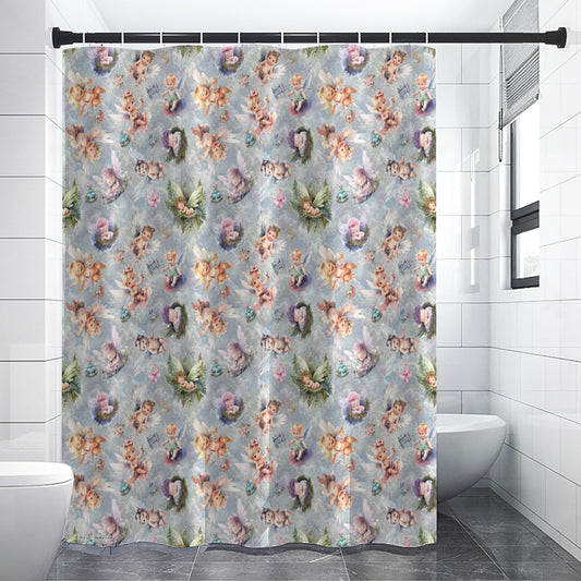 6 Fairy Designs, Polyester Shower Curtain in 4 sizes